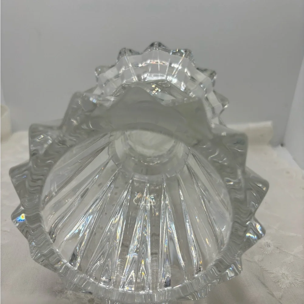 Marquis by Waterford Lead Crystal Omnia Pillar Candle Holder 6”